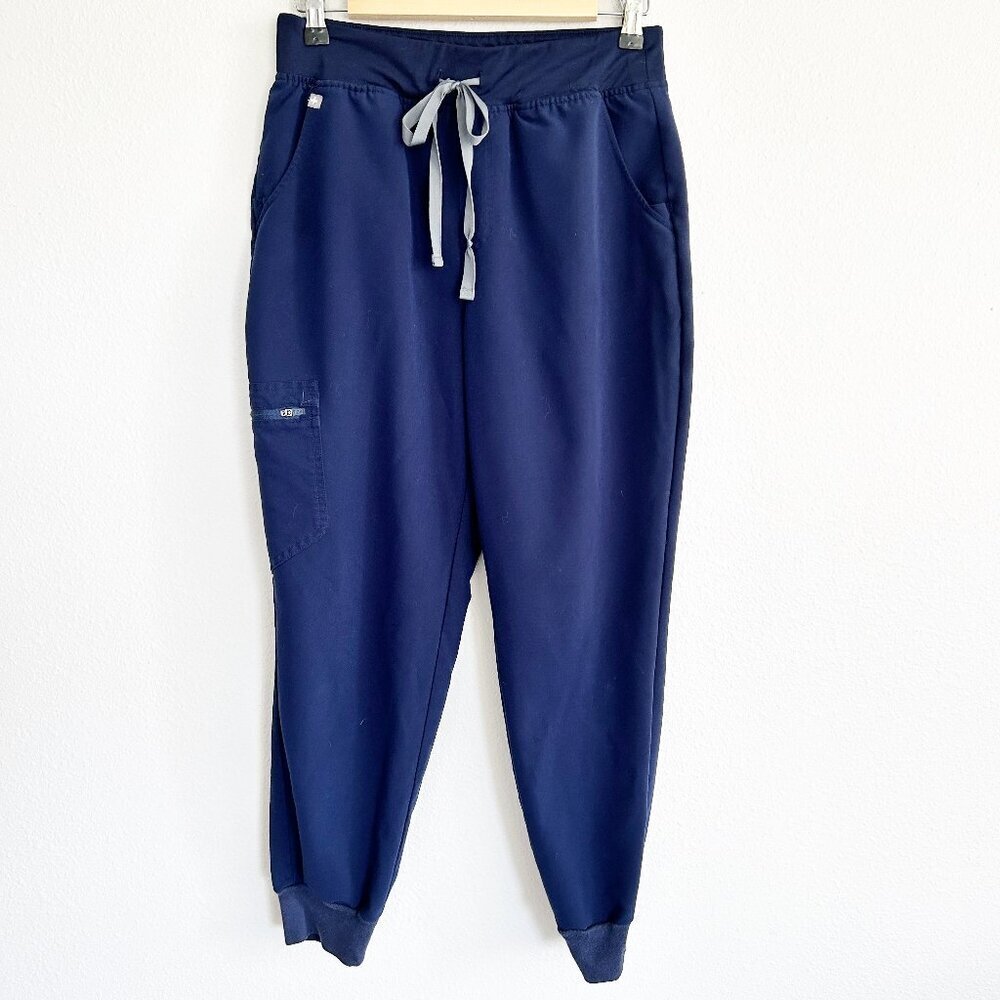 Figs Scrub Pants Womens M/P Blue Zamora Joggers Technical Collection